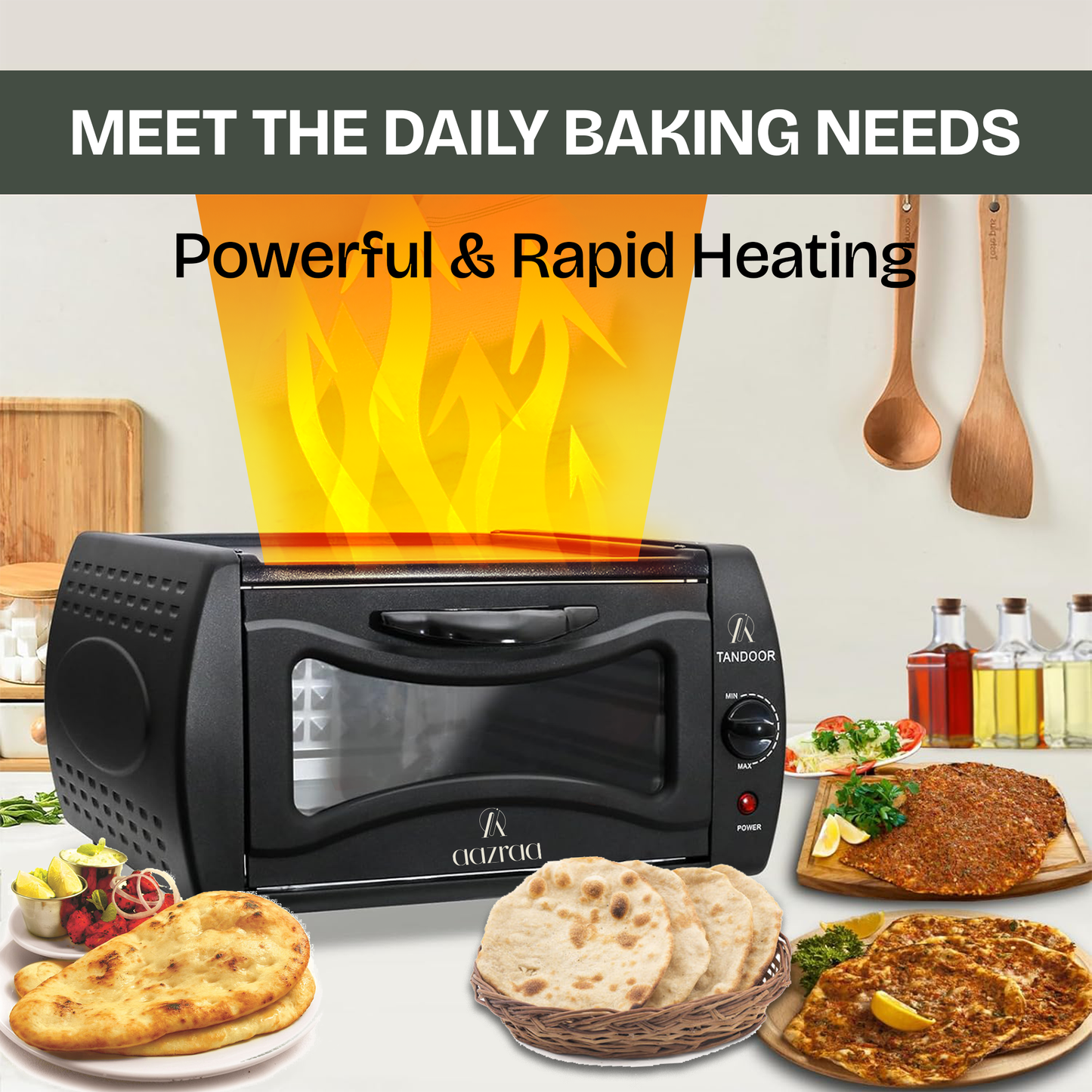 Aazraa® Tandoor Oven for Roti, Naan, Lahmacun & Pizza | Fast Shipping in Australia
