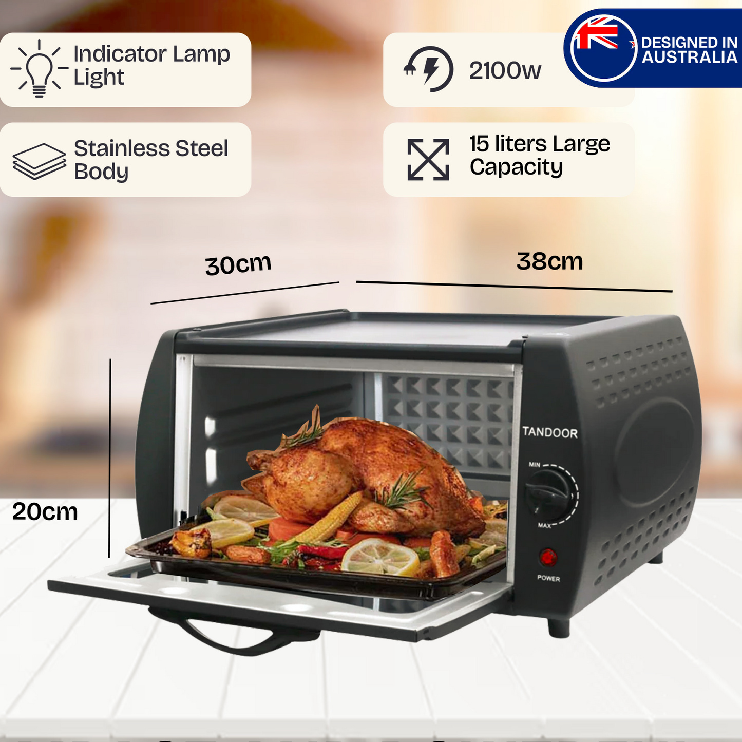 Aazraa® Tandoor Oven for Roti, Naan, Lahmacun & Pizza | Fast Shipping in Australia